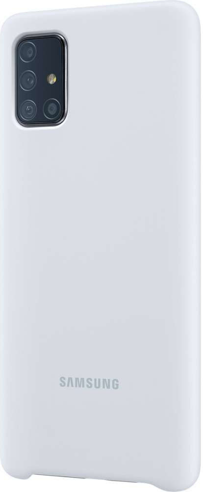 Origineel Samsung Galaxy A71 Hoesje Silicone Cover Zilver afbeelding 3