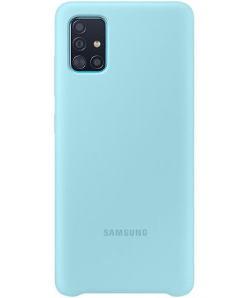 Origineel Samsung Galaxy A71 Hoesje Silicone Cover Blauw Hoesjes