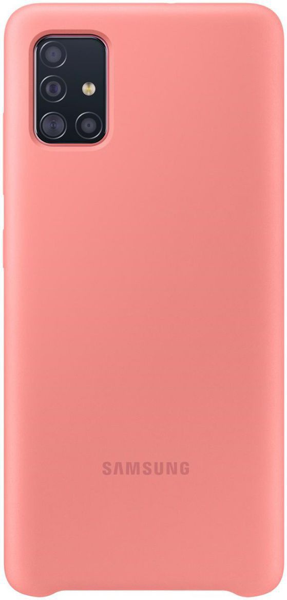 Origineel Samsung Galaxy A71 Hoesje Silicone Cover Roze afbeelding 1