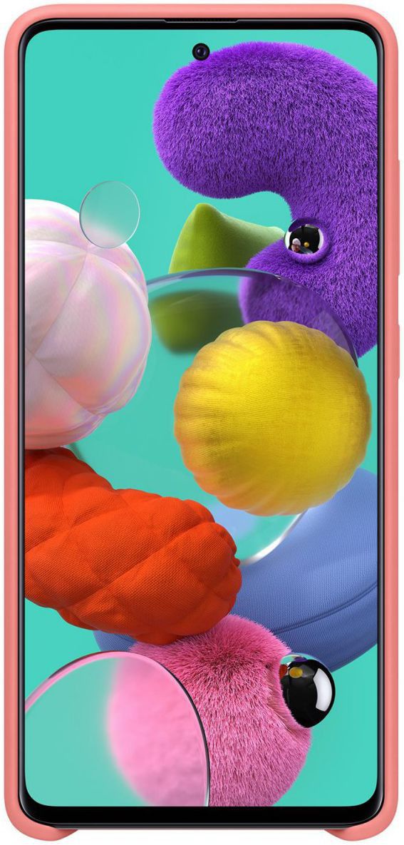 Origineel Samsung Galaxy A71 Hoesje Silicone Cover Roze afbeelding 3