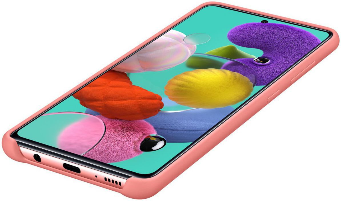 Origineel Samsung Galaxy A71 Hoesje Silicone Cover Roze afbeelding 5