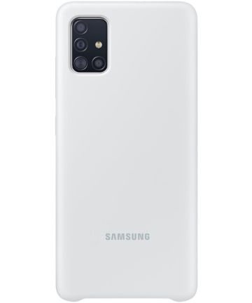 Origineel Samsung Galaxy A51 Hoesje Silicone Cover Wit Hoesjes