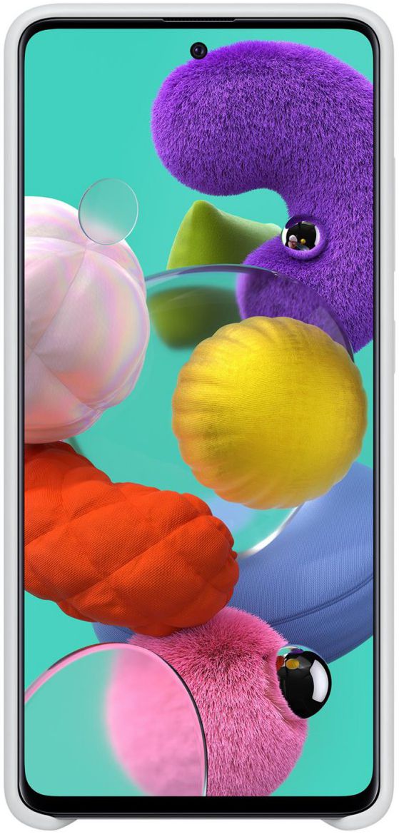 Origineel Samsung Galaxy A51 Hoesje Silicone Cover Wit afbeelding 2