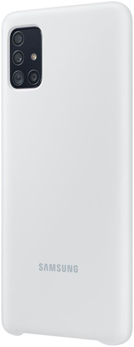 Origineel Samsung Galaxy A51 Hoesje Silicone Cover Wit afbeelding 3