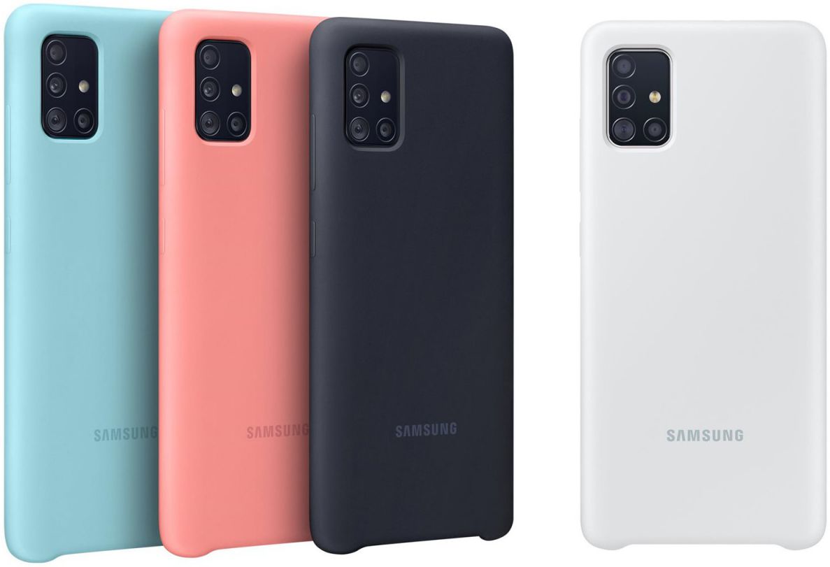 Origineel Samsung Galaxy A51 Hoesje Silicone Cover Wit afbeelding 6