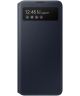 Origineel Samsung Galaxy A51 Hoesje S-View Wallet Cover Zwart/Blauw