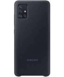 Origineel Samsung Galaxy A51 Hoesje Silicone Cover Zwart