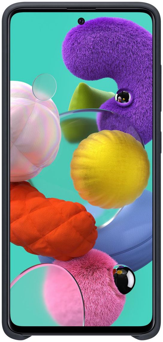 Origineel Samsung Galaxy A51 Hoesje Silicone Cover Zwart afbeelding 2