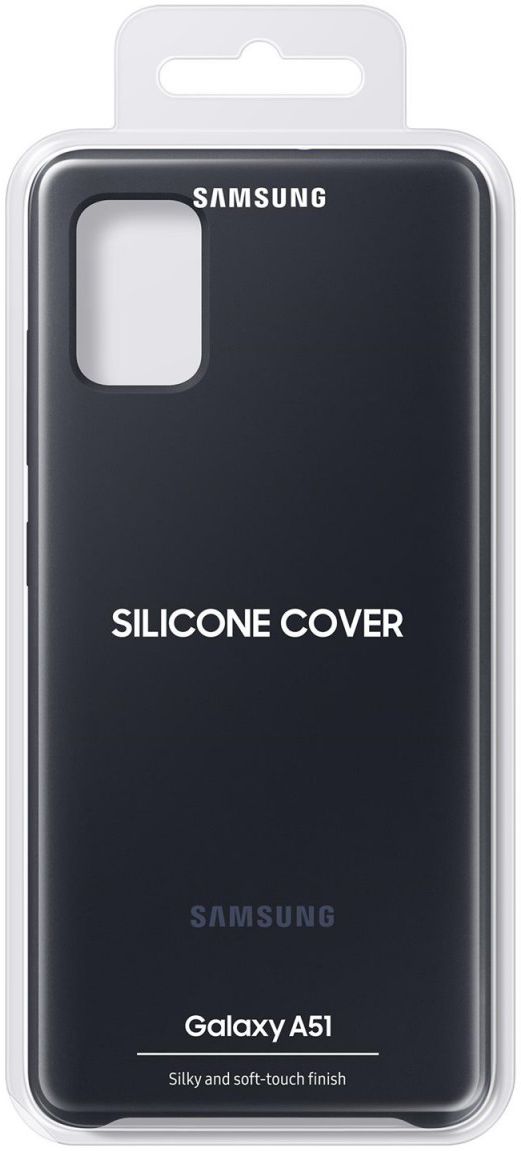 Origineel Samsung Galaxy A51 Hoesje Silicone Cover Zwart afbeelding 6