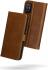 Rosso Deluxe Samsung Galaxy A51 Hoesje Echt Leer Book Case Bruin afbeelding 2