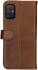 Rosso Deluxe Samsung Galaxy A51 Hoesje Echt Leer Book Case Bruin afbeelding 5