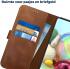 Rosso Deluxe Samsung Galaxy A51 Hoesje Echt Leer Book Case Bruin afbeelding 6