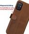 Rosso Deluxe Samsung Galaxy A51 Hoesje Echt Leer Book Case Bruin afbeelding 9