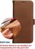 Rosso Deluxe Samsung Galaxy A51 Hoesje Echt Leer Book Case Bruin afbeelding 10
