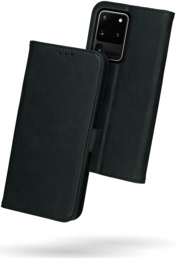 Rosso Deluxe Samsung Galaxy S20 Ultra Hoesje Echt Leer Book Case Zwart afbeelding 2