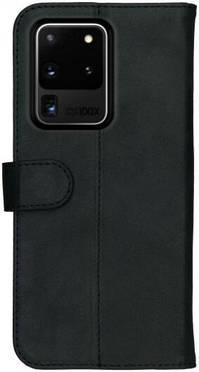 Rosso Deluxe Samsung Galaxy S20 Ultra Hoesje Echt Leer Book Case Zwart afbeelding 8