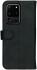 Rosso Deluxe Samsung Galaxy S20 Ultra Hoesje Echt Leer Book Case Zwart afbeelding 8