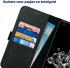 Rosso Deluxe Samsung Galaxy S20 Ultra Hoesje Echt Leer Book Case Zwart afbeelding 5