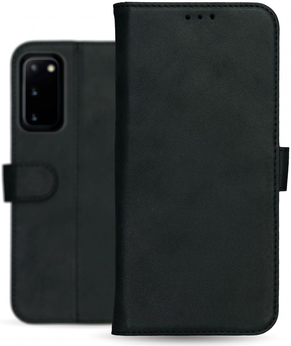 Rosso Deluxe Samsung Galaxy S20 Hoesje Echt Leer Book Case Zwart afbeelding 14
