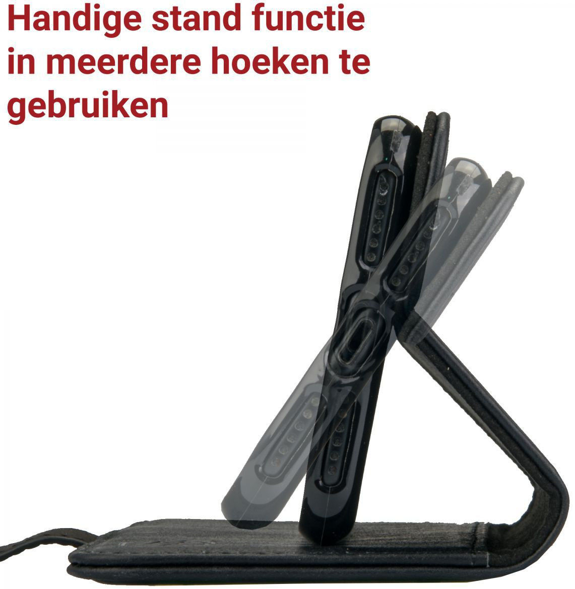 Rosso Deluxe Samsung Galaxy S10 Lite Hoesje Echt Leer Book Case Zwart afbeelding 11