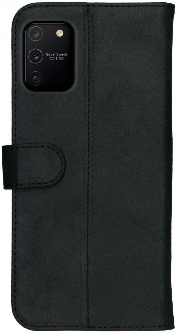 Rosso Deluxe Samsung Galaxy S10 Lite Hoesje Echt Leer Book Case Zwart afbeelding 5