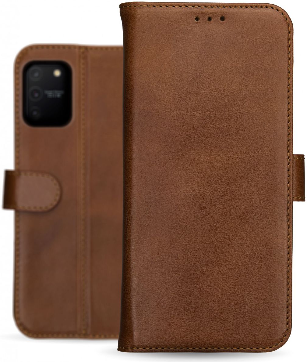 Rosso Deluxe Samsung Galaxy S10 Lite Hoesje Echt Leer Book Case Bruin afbeelding 11