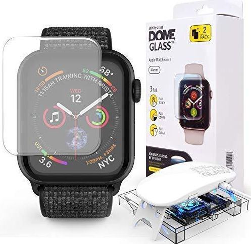 Consequent elleboog Reinig de vloer Whitestone Dome Glass Apple Watch 44MM Screenprotector (2-Pack) | GSMpunt.nl