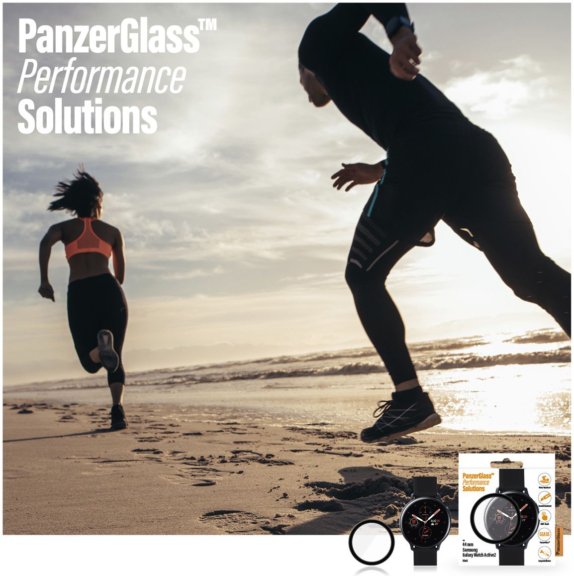 PanzerGlass Samsung Galaxy Watch Active 2 44MM Screenprotector Glass afbeelding 7