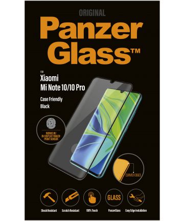 Panzerglass Xiaomi Mi Note 10 (Pro) Screenprotector Zwart Screen Protectors