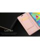 Dux Ducis Samsung Galaxy M20 Bookcase Hoesje Roze Goud