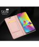 Dux Ducis Samsung Galaxy M20 Bookcase Hoesje Roze Goud
