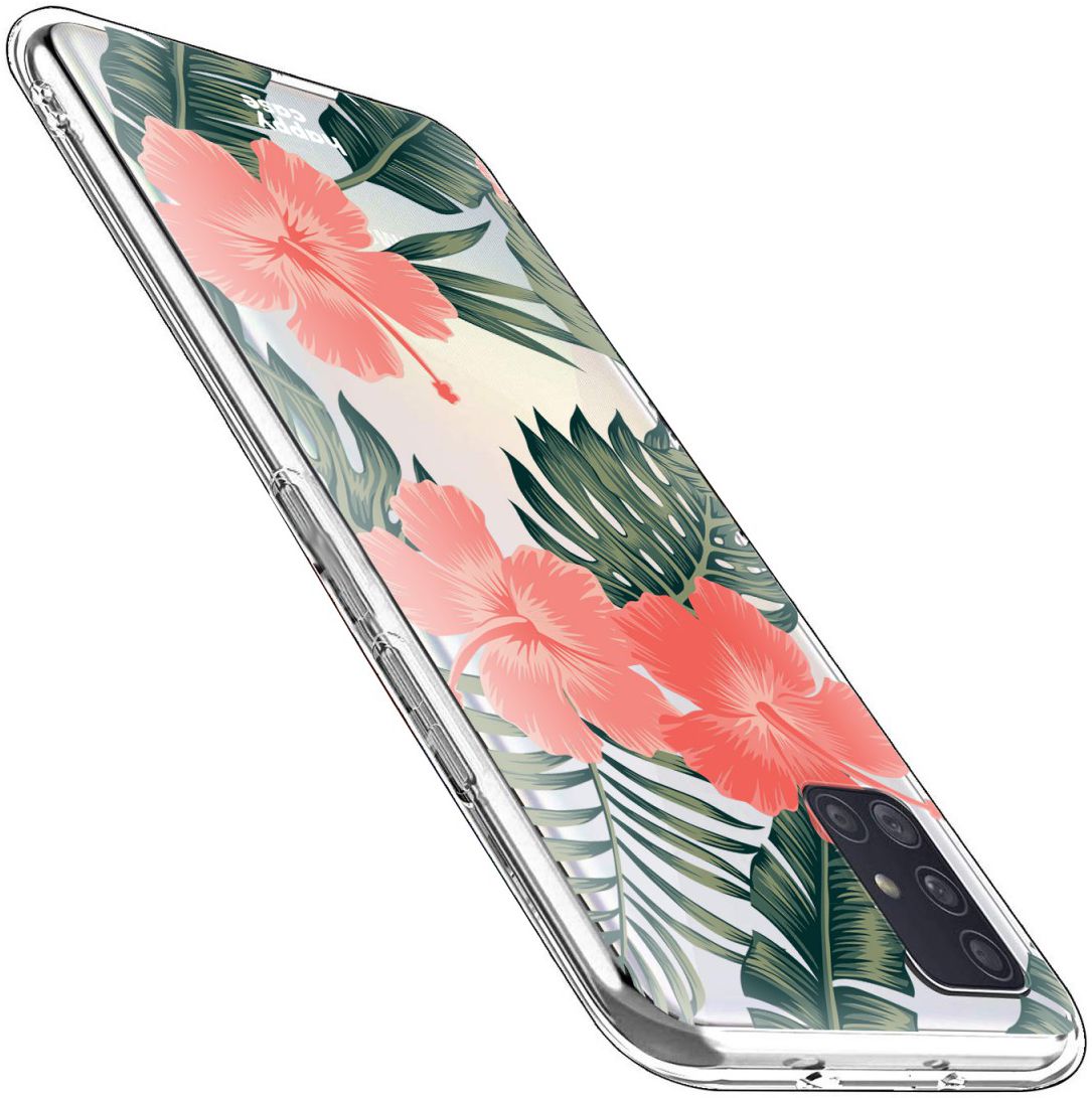 HappyCase Samsung Galaxy A51 Hoesje Flexibel TPU Tropic Vibe Print afbeelding 5