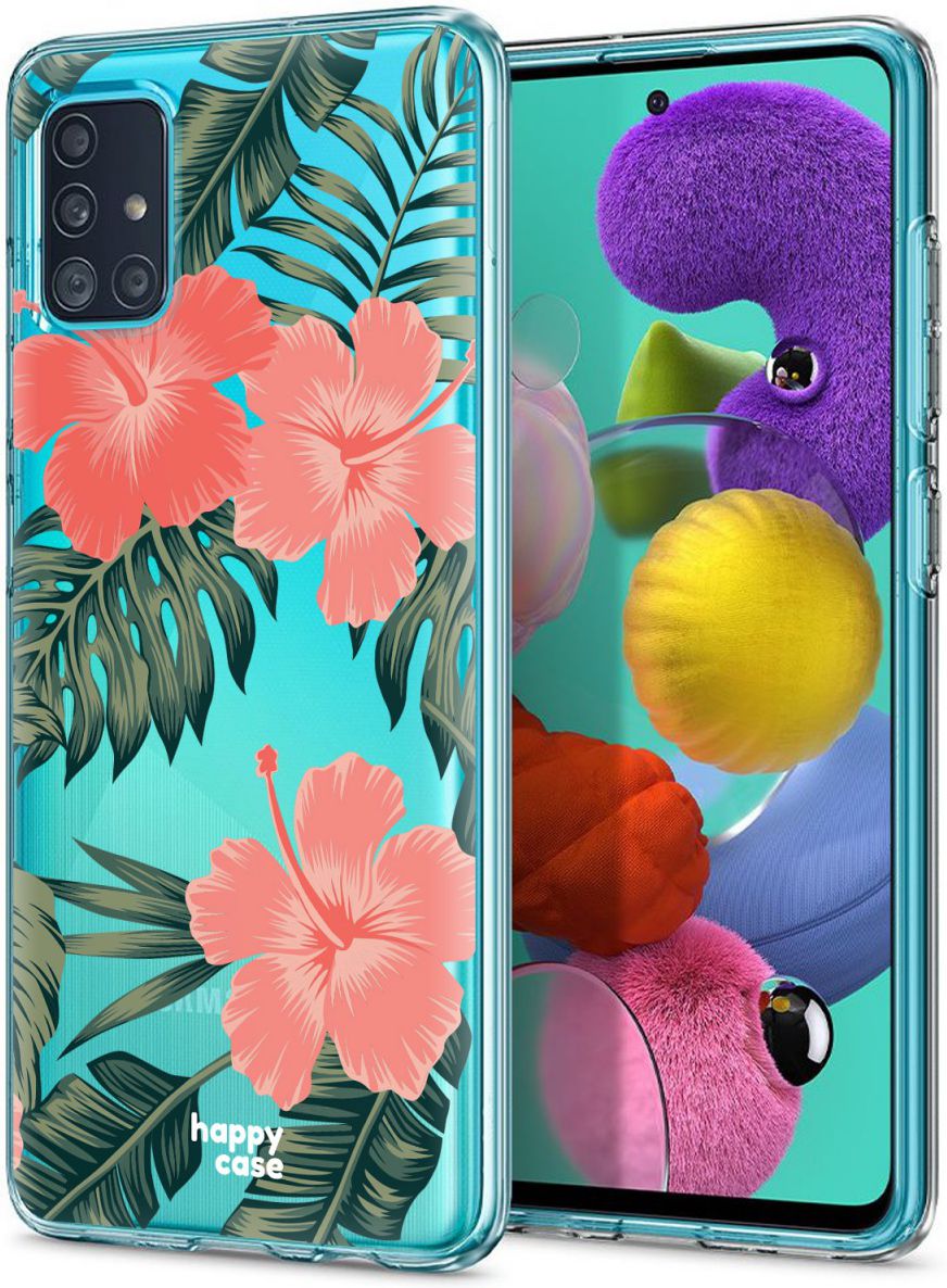 HappyCase Samsung Galaxy A51 Hoesje Flexibel TPU Tropic Vibe Print afbeelding 2