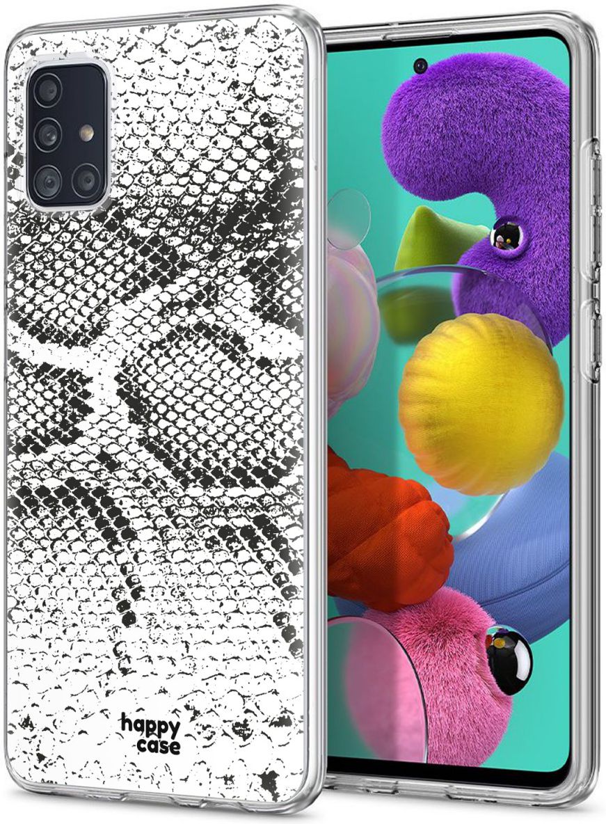 HappyCase Samsung Galaxy A51 Hoesje Flexibel TPU Slangen Print afbeelding 2