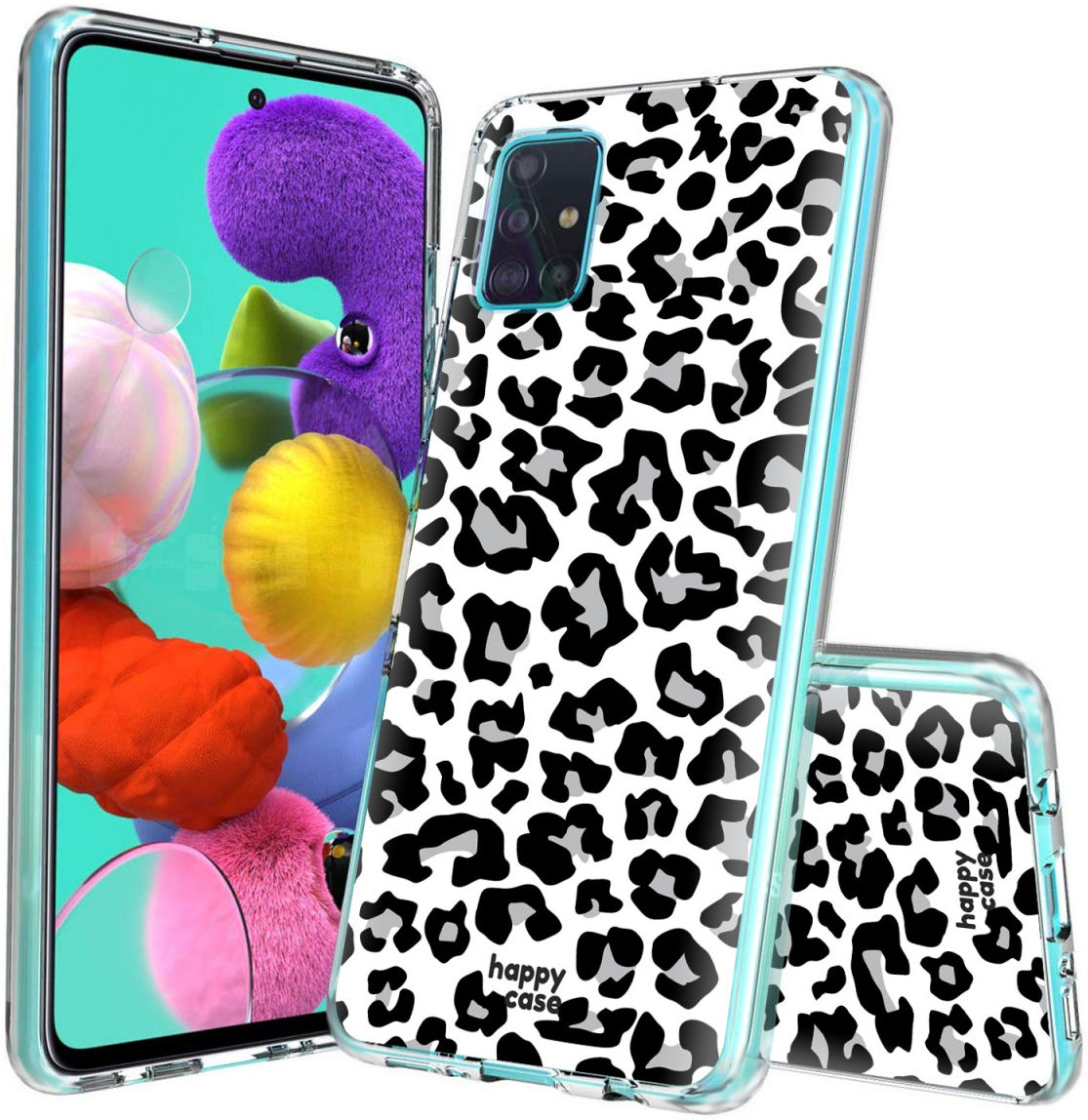 HappyCase Samsung Galaxy A51 Hoesje Flexibel TPU Panter Print afbeelding 2