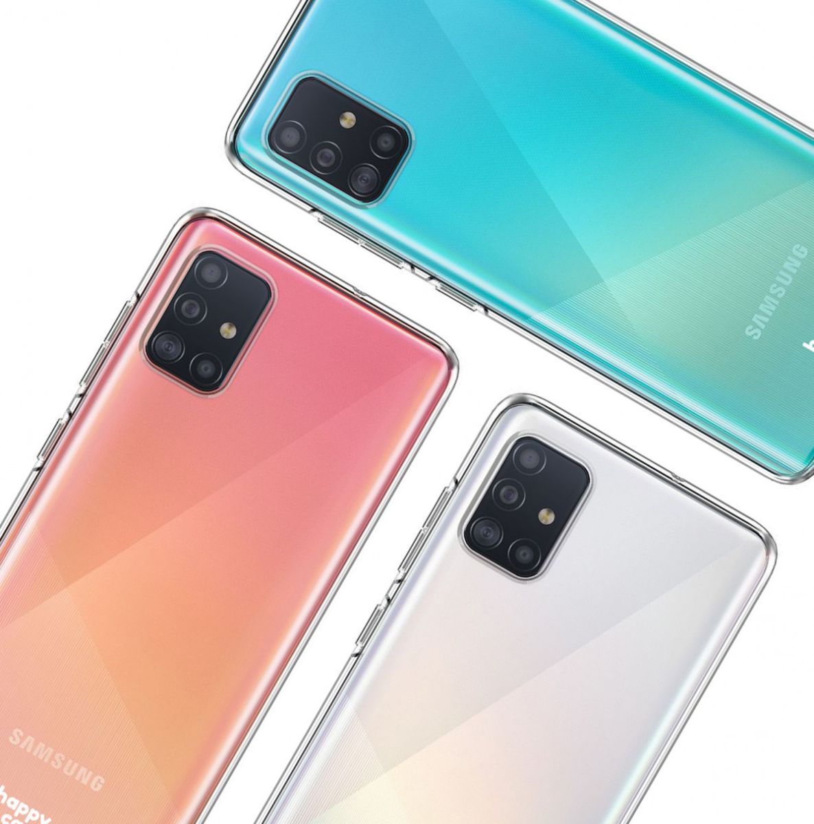 HappyCase Samsung Galaxy A51 Hoesje Flexibel TPU Clear Print afbeelding 9
