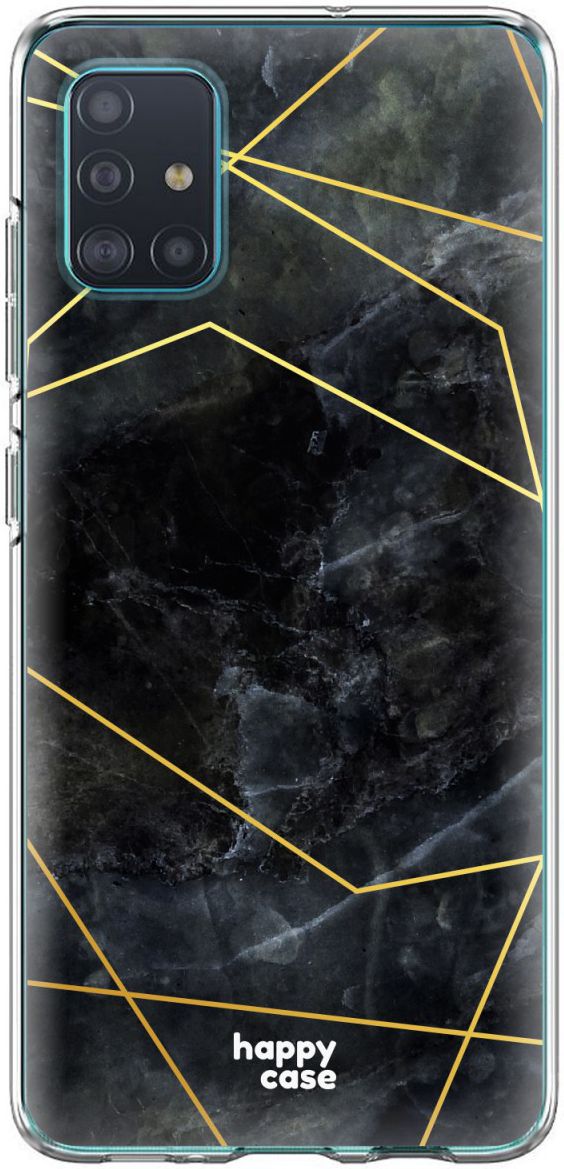 HappyCase Samsung Galaxy A51 Hoesje Flexibel TPU Zwart Marmer Print afbeelding 7