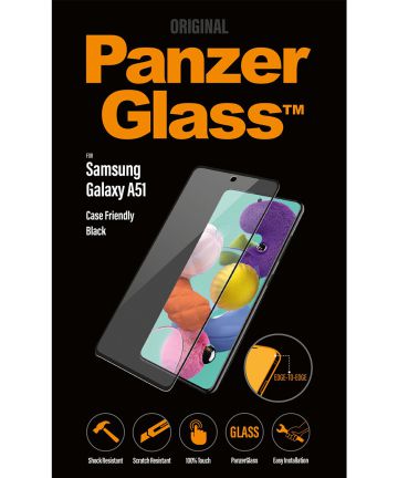 PanzerGlass Samsung Galaxy A51 Screenprotector Case Friendly Zwart Screen Protectors