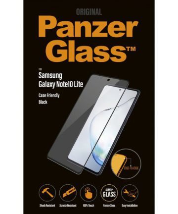 PanzerGlass Galaxy Note 10 Lite Case Friendly Screenprotector Zwart Screen Protectors