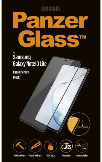 PanzerGlass Galaxy Note 10 Lite Case Friendly Screenprotector Zwart afbeelding 1