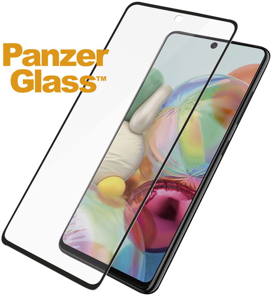 PanzerGlass Samsung Galaxy A71 Screenprotector Case Friendly Zwart afbeelding 2