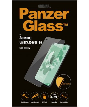 PanzerGlass Galaxy Xcover Pro Screenprotector Case Friendly Zwart Screen Protectors