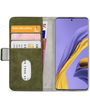 Mobilize Elite Gelly Wallet Samsung Galaxy A51 Hoesje Book Case Groen Hoesjes