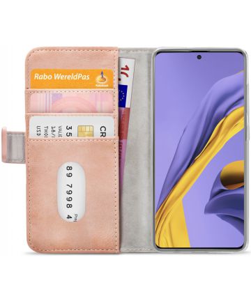 Mobilize Elite Gelly Wallet Samsung Galaxy A51 Hoesje Book Case Roze Hoesjes