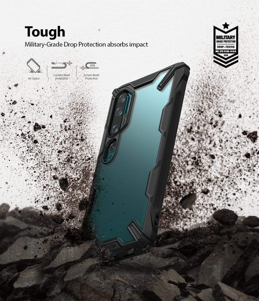 Ringke Fusion X Xiaomi Mi Note 10 (Pro) Hoesje Zwart afbeelding 2