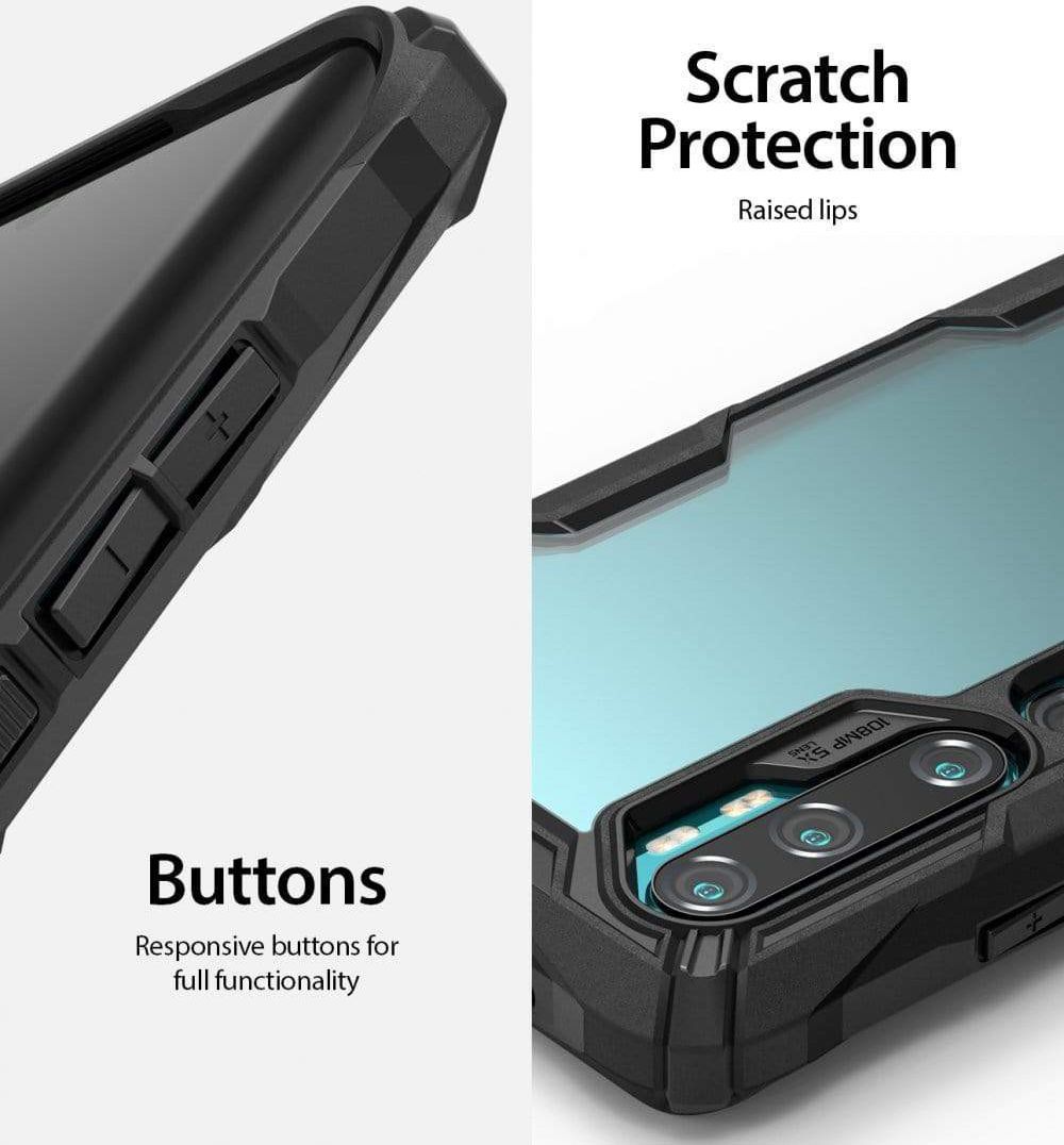 Ringke Fusion X Xiaomi Mi Note 10 (Pro) Hoesje Zwart afbeelding 6