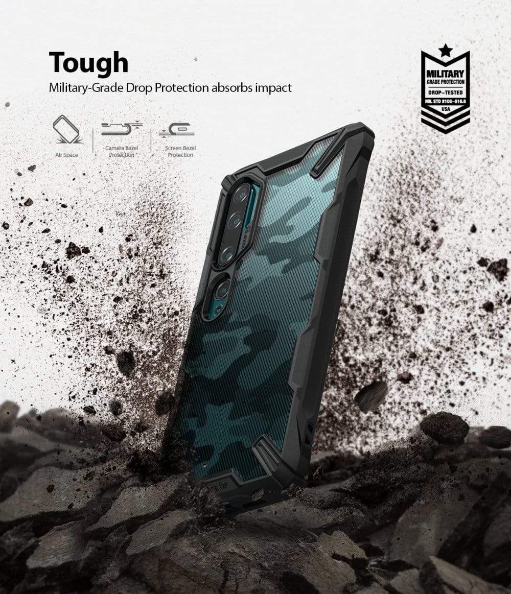 Ringke Fusion X Xiaomi Mi Note 10 (Pro) Hoesje Camo afbeelding 3