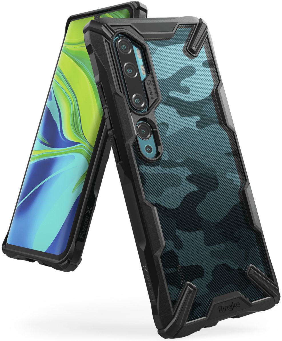 Ringke Fusion X Xiaomi Mi Note 10 (Pro) Hoesje Camo afbeelding 4