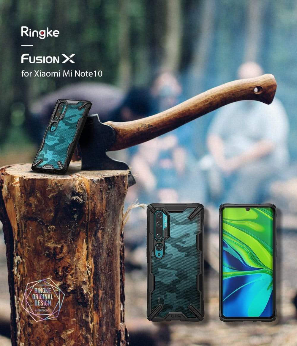 Ringke Fusion X Xiaomi Mi Note 10 (Pro) Hoesje Camo afbeelding 5