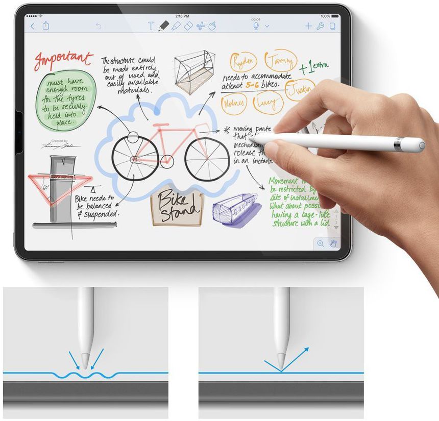 Ringke DualEasy Anti-Stof Screen Protector Apple iPad Pro 12.9 (2018) afbeelding 5